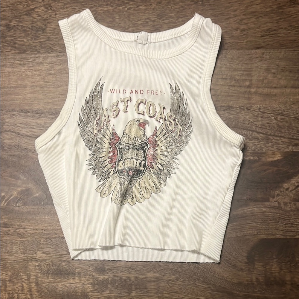 Wild and Free Graphic Crop Top